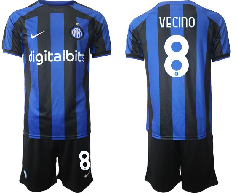 Men 2022-2023 Club Inter Milan home blue #8 Soccer Jersey